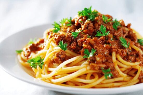 BA spaghetti bolognese