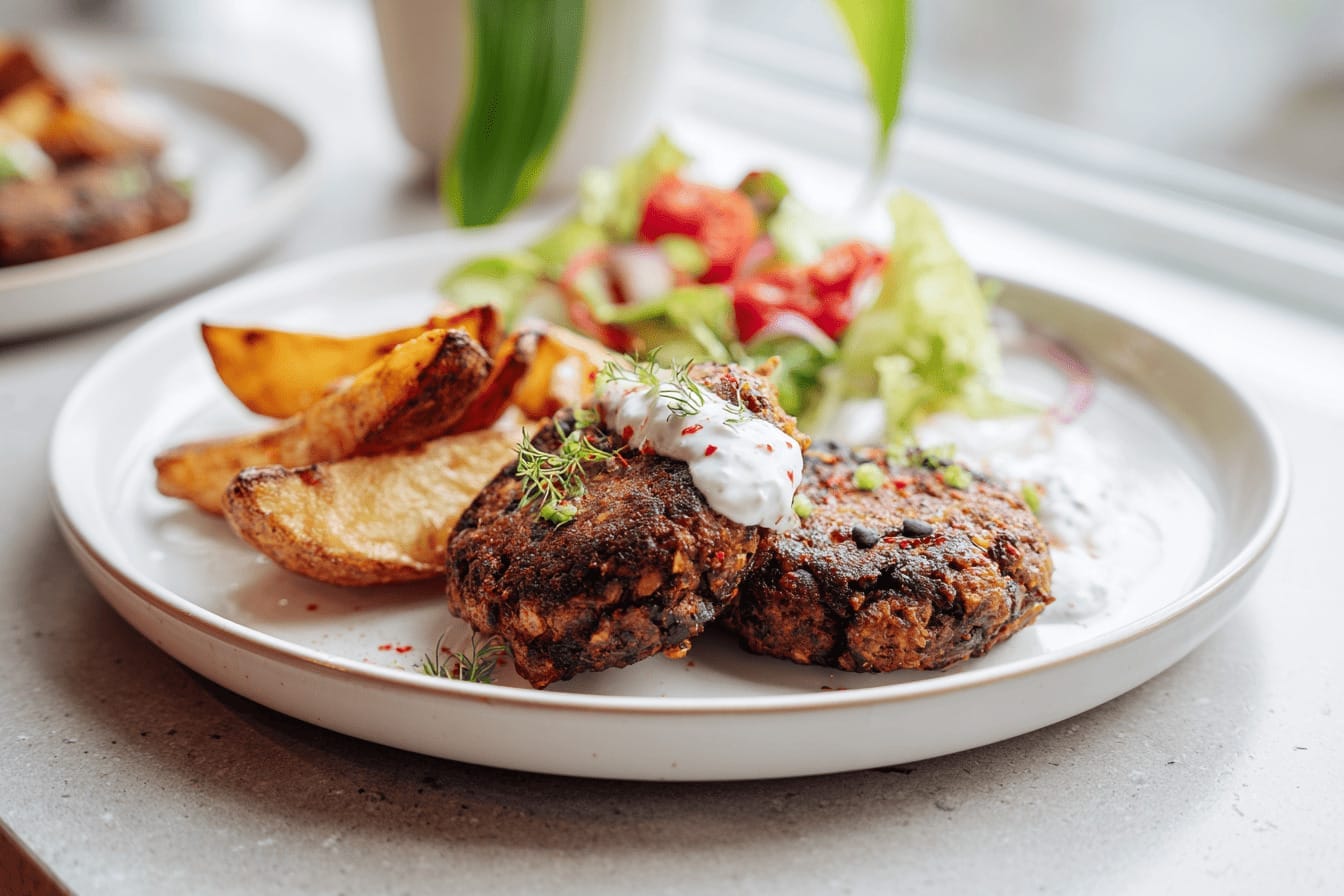 Månadens Recept - Billiga middagen 29 Bönbiffar med klyftpotatis