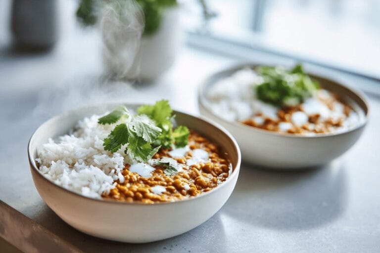 Indisk dhal med ris