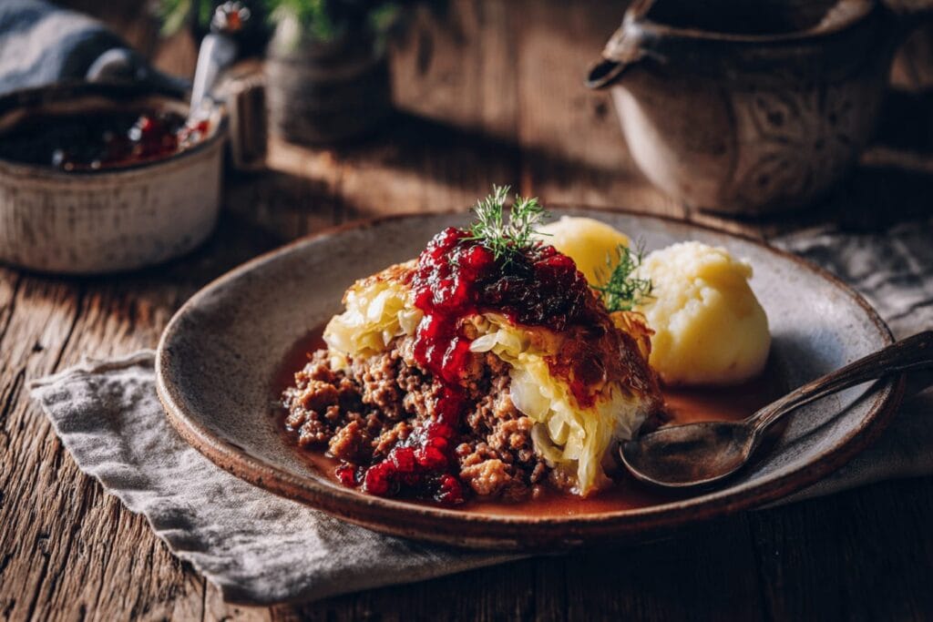 Kålpudding med potatis