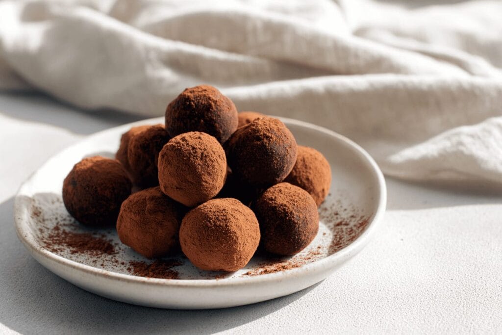 Chokladtryfflar med pepparkakssmak