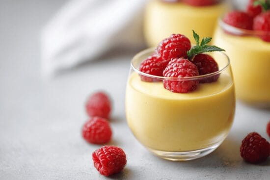 BA Saffranspannacotta