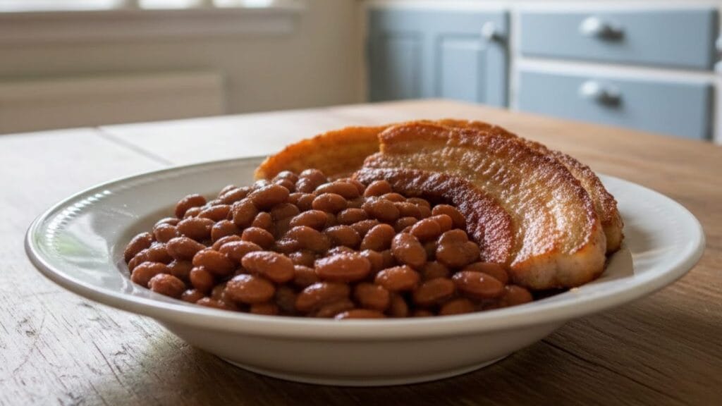 Bruna bönor med fläsk