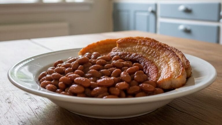 Bruna bönor med fläsk