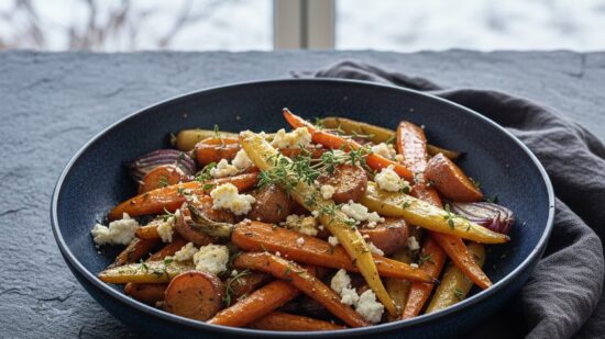 BA manadens recept Rostade rotfrukter med honung timjan fetaost