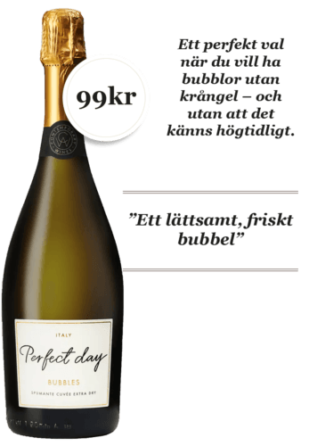 Perfect day Bubbles Spumante Cuvee Extra Dry