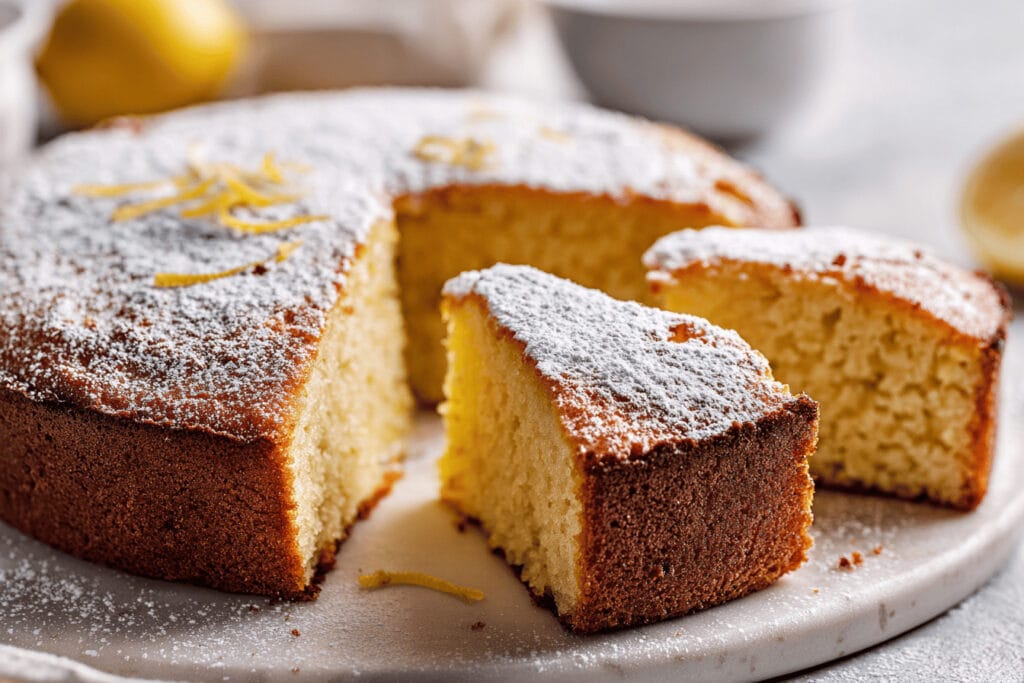 Citron- och ricottakaka med olivolja