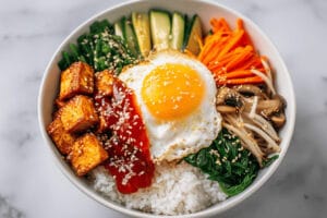 Bon Appetit manadens recept vegetarisk bibimbap