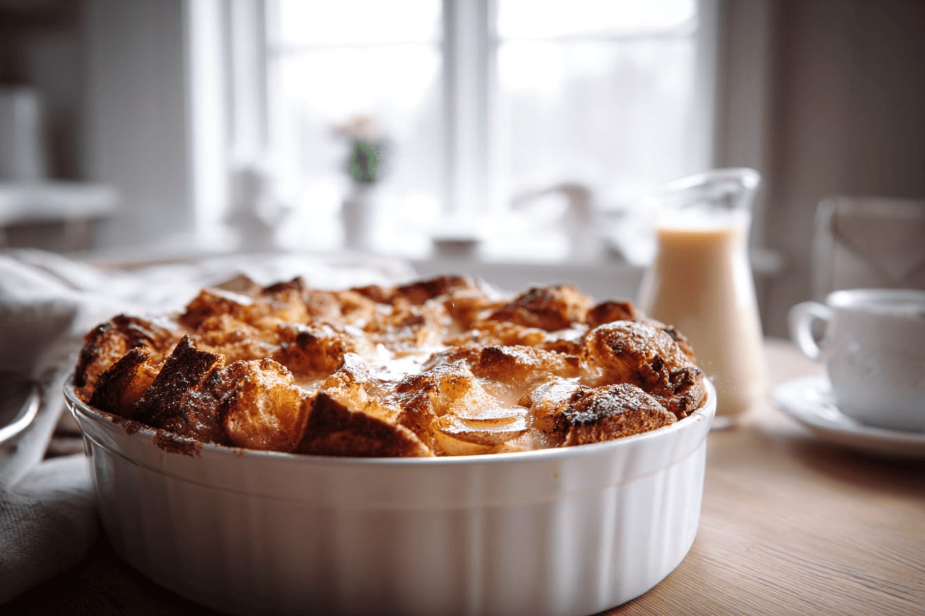Brödpudding på torrt bröd