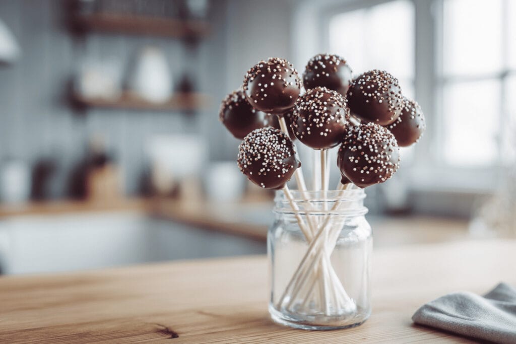 Cake pops på torra kakrester