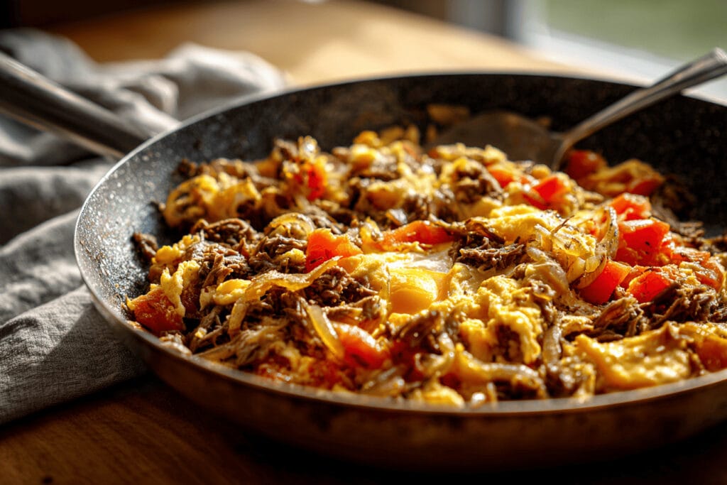 Machaca con Huevos