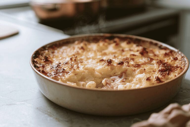 Klassisk makaronipudding