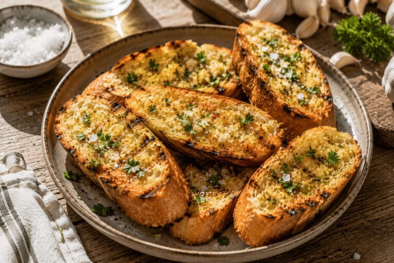 Grillat vitlöksbröd