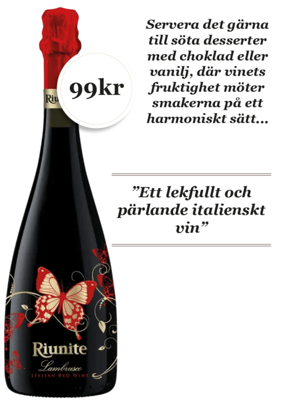 Riunite Lambrusco Farfalle