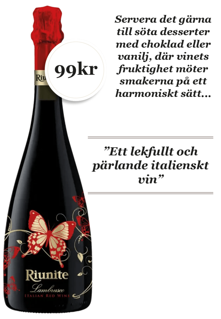 Riunite Lambrusco Farfalle