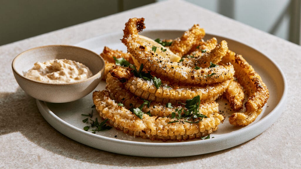 Corn ribs med parmesan