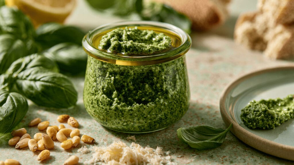 Hemgjord basilikapesto