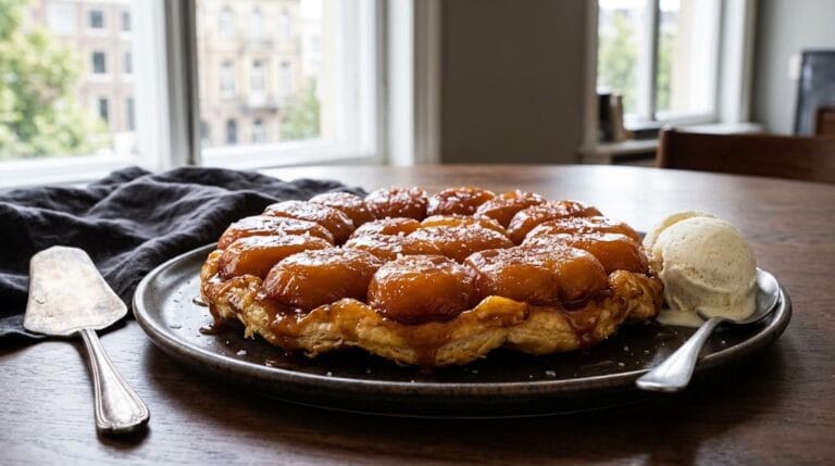 Fransk äppeltarte med karamell