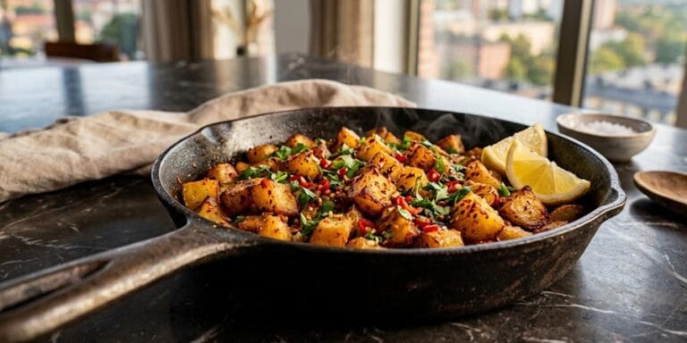 Batata harra med chili och koriander