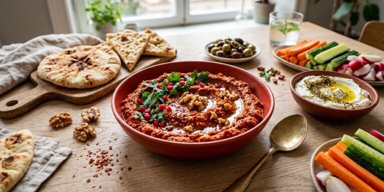 Het muhammara med valnötter