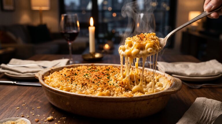 Krämig mac and cheese