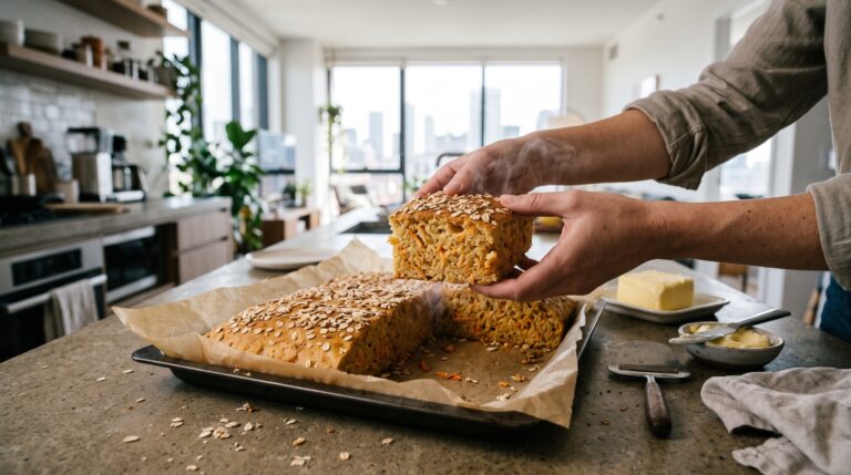 Saftigt morotsbröd i långpanna