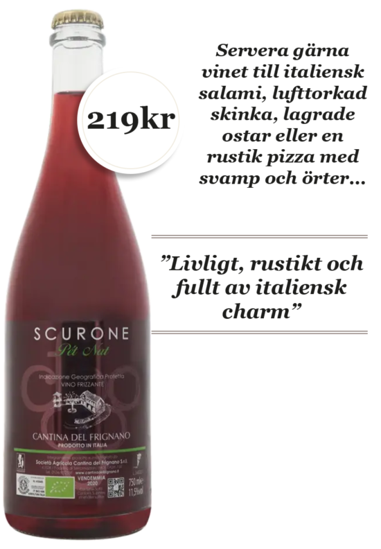 Scurone Pet Nat Lambrusco Dell Emilia Rosso