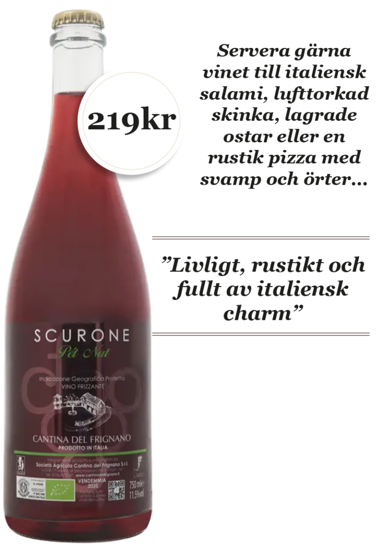 Scurone Pet Nat Lambrusco Dell’ Emilia Rosso